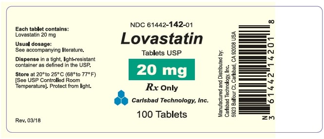 Lovastatin Package Insert Prescribing Information